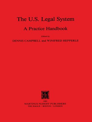 cover image of The Us Legal System